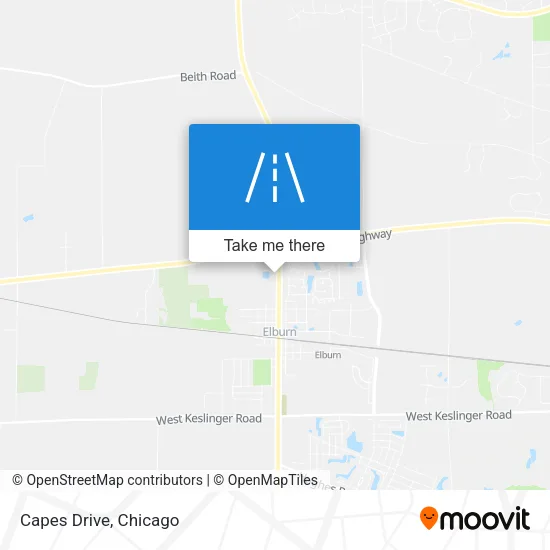 Capes Drive map