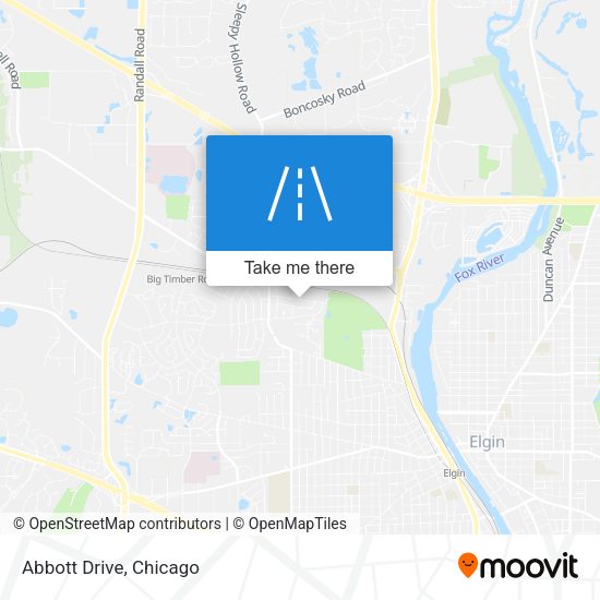 Abbott Drive map