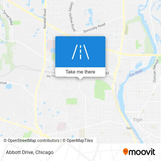 Abbott Drive map