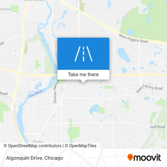 Algonquin Drive map