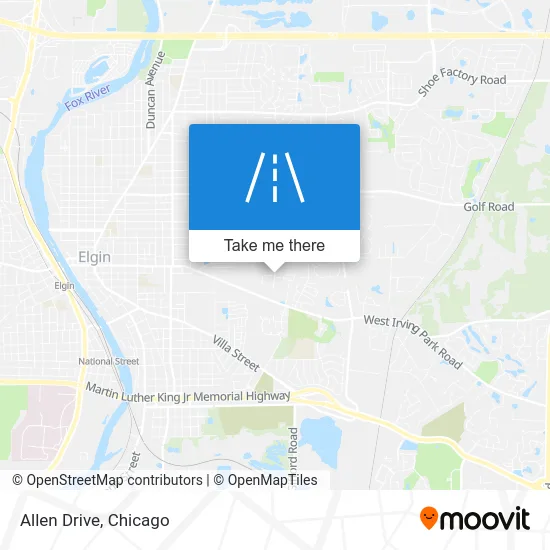 Allen Drive map