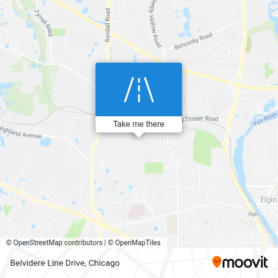 Belvidere Line Drive map