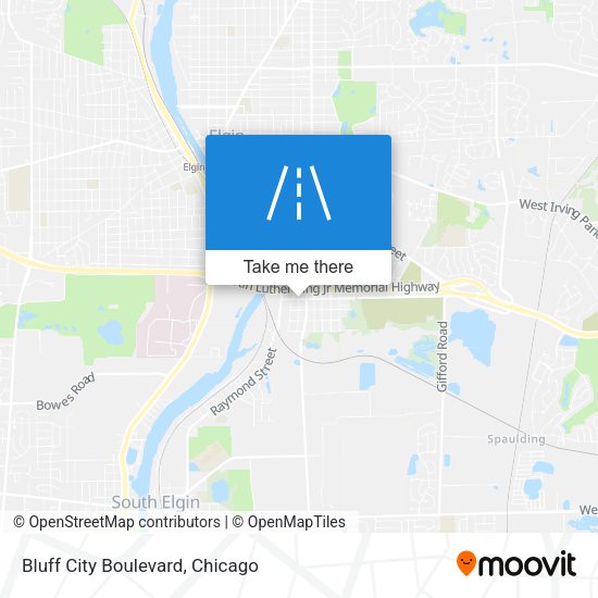 Bluff City Boulevard map