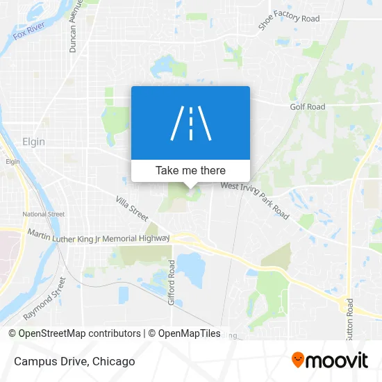 Campus Drive map