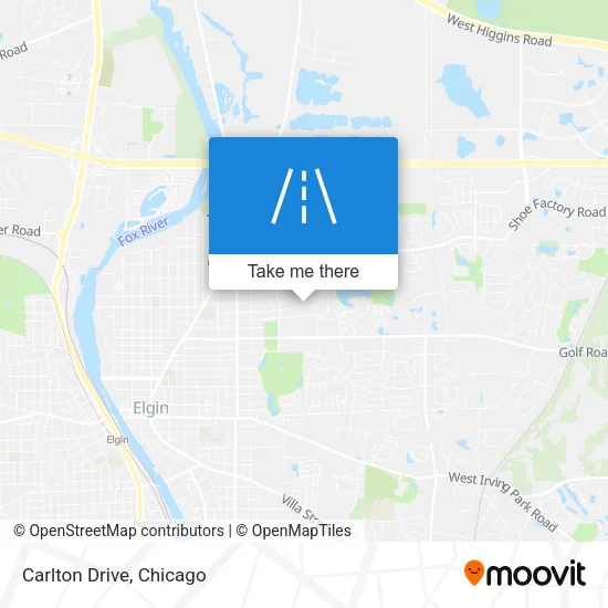 Carlton Drive map