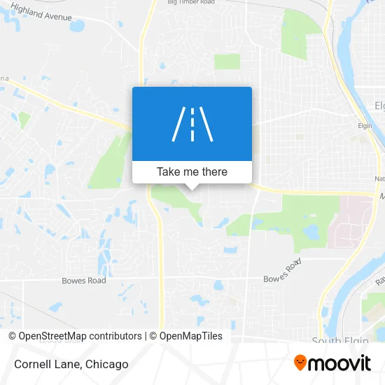 Cornell Lane map