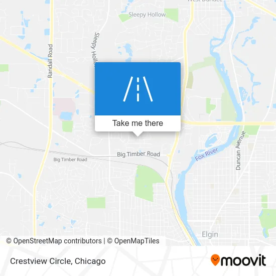 Crestview Circle map