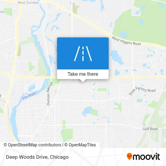 Deep Woods Drive map