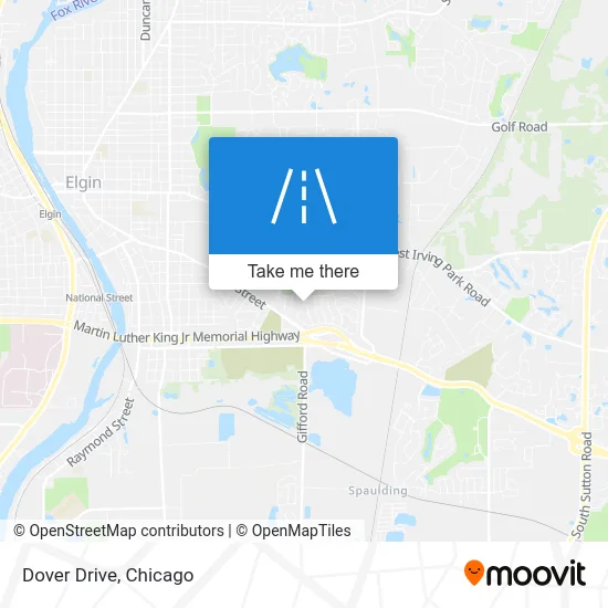 Dover Drive map