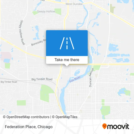 Federation Place map