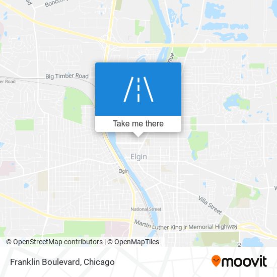 Franklin Boulevard map