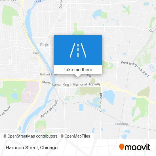 Harrison Street map