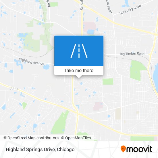 Highland Springs Drive map