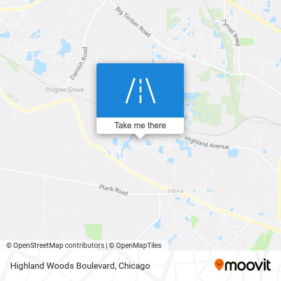 Mapa de Highland Woods Boulevard