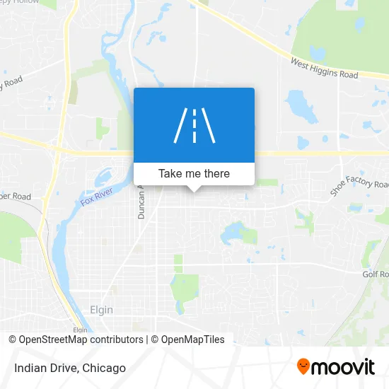 Indian Drive map