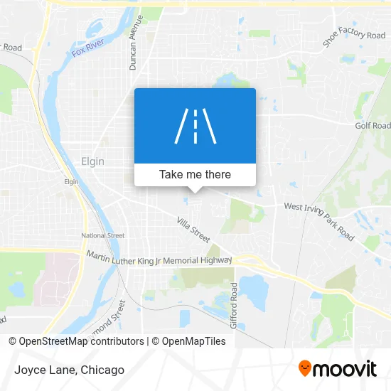 Joyce Lane map
