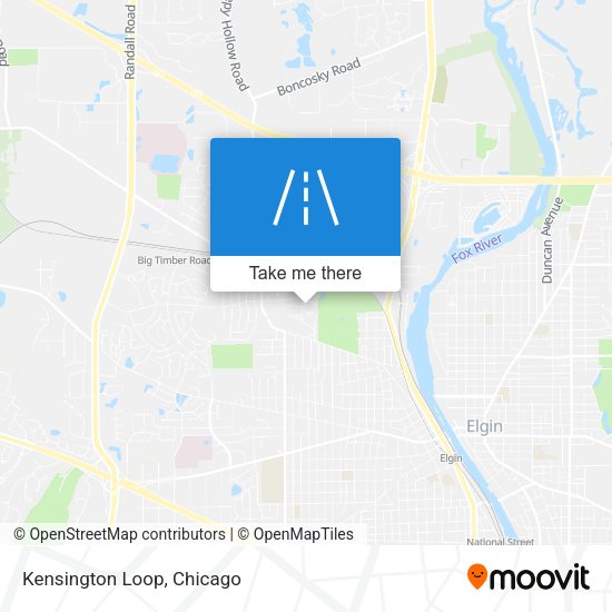 Mapa de Kensington Loop