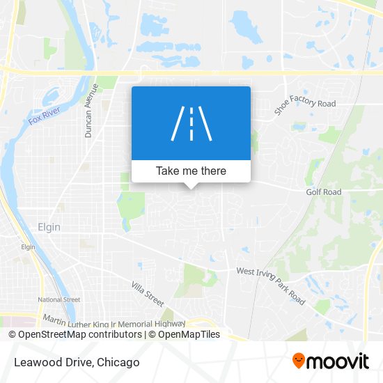 Leawood Drive map