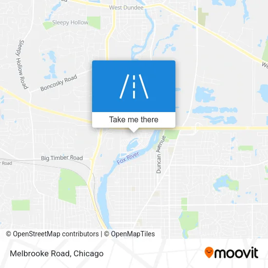Mapa de Melbrooke Road