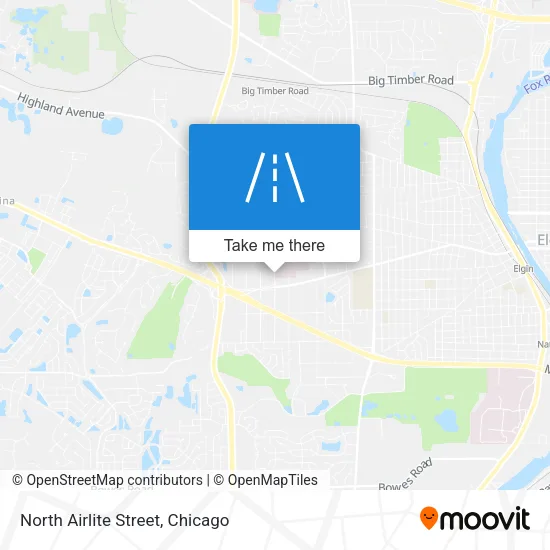 North Airlite Street map