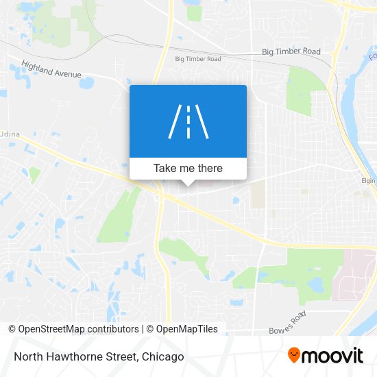 North Hawthorne Street map