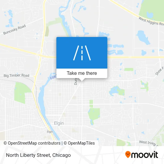North Liberty Street map