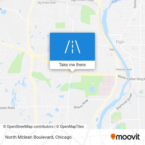 North Mclean Boulevard map