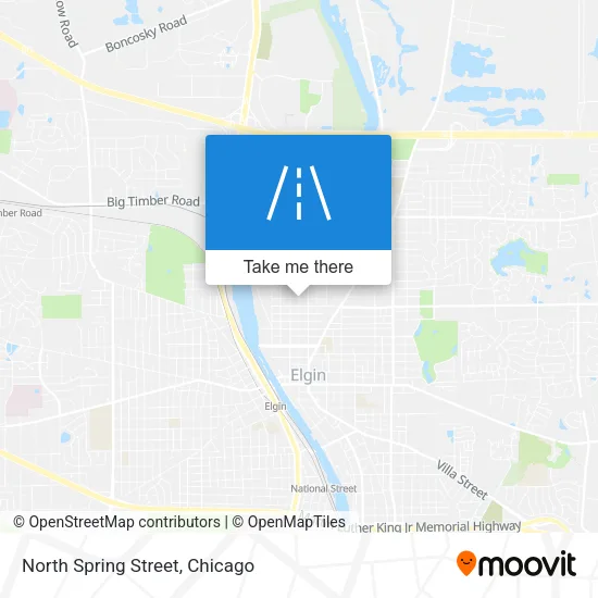 Mapa de North Spring Street
