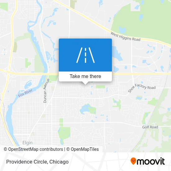 Providence Circle map