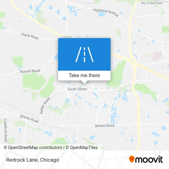 Redrock Lane map