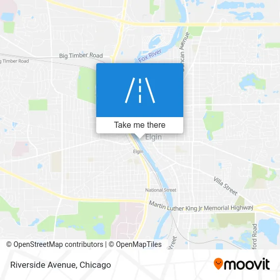 Riverside Avenue map