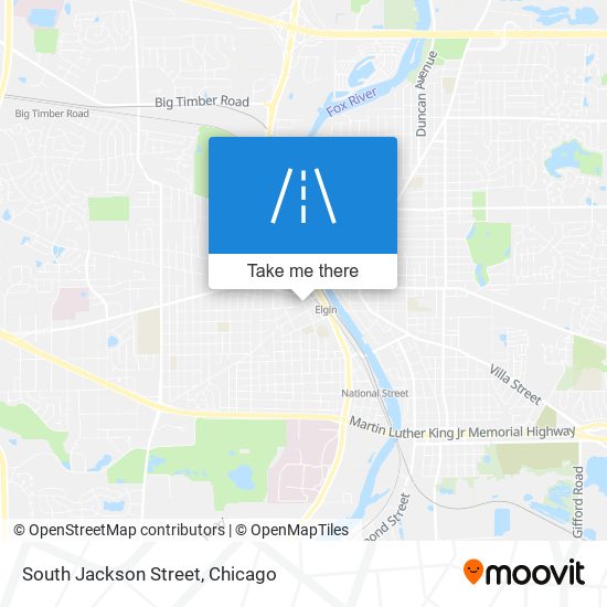 South Jackson Street map