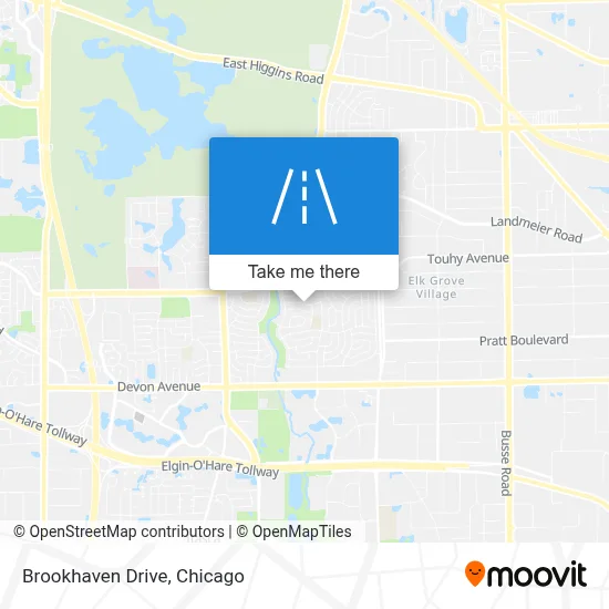 Brookhaven Drive map