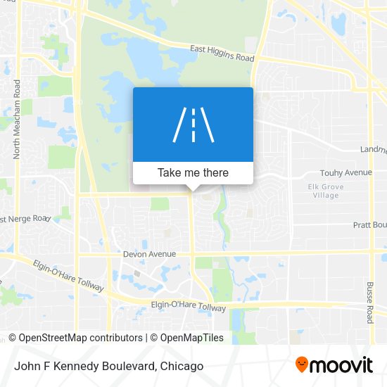 Mapa de John F Kennedy Boulevard