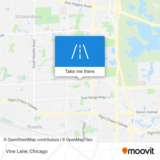 Vine Lane map