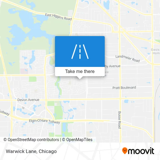 Warwick Lane map