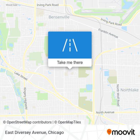 Mapa de East Diversey Avenue