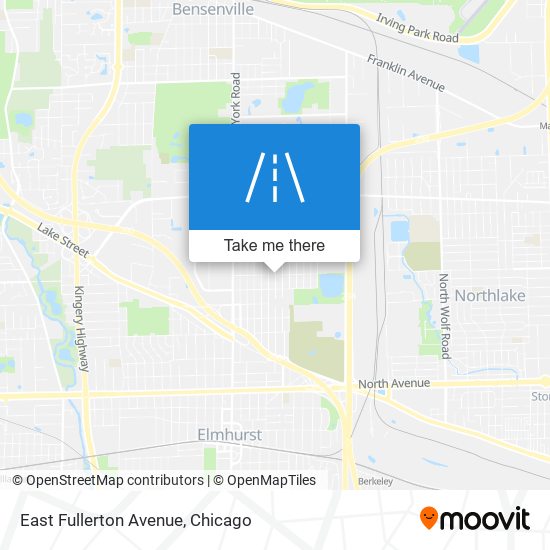 Mapa de East Fullerton Avenue