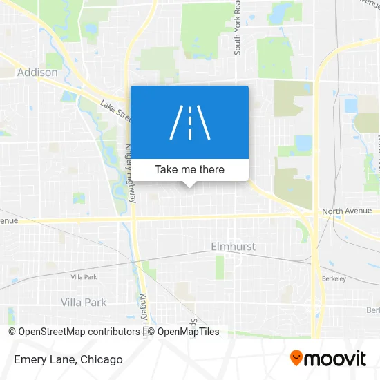 Emery Lane map