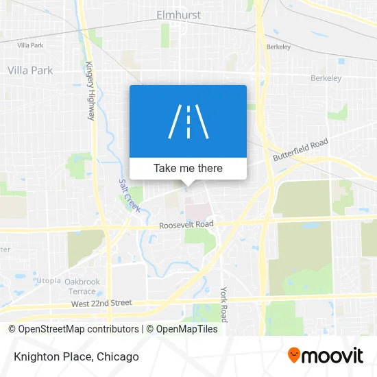 Knighton Place map