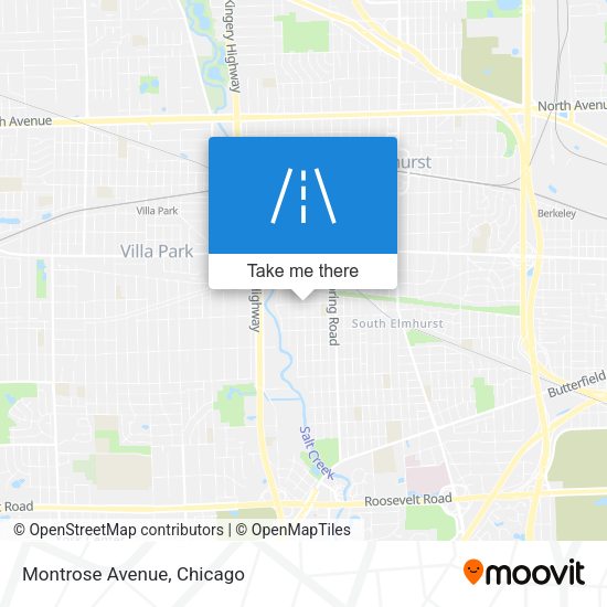 Mapa de Montrose Avenue