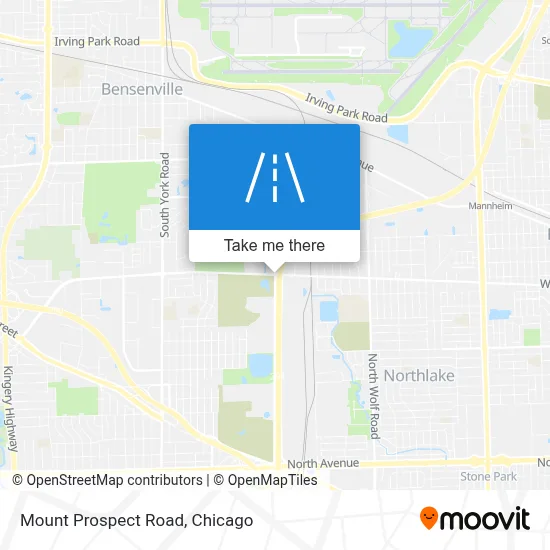 Mount Prospect Road map