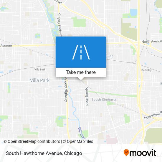 Mapa de South Hawthorne Avenue