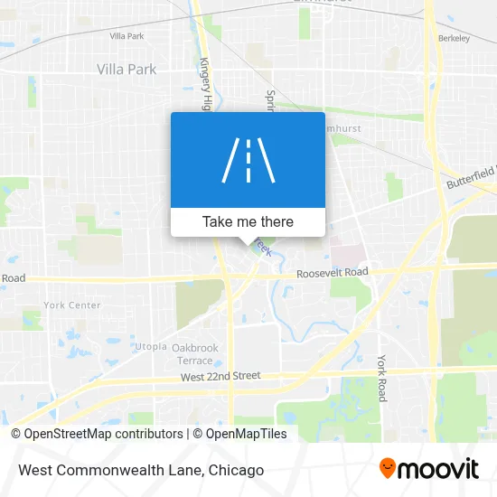 West Commonwealth Lane map