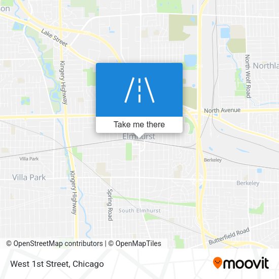 Mapa de West 1st Street
