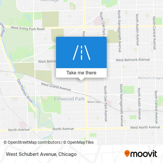 West Schubert Avenue map