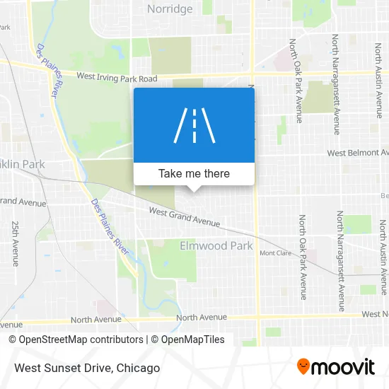 West Sunset Drive map