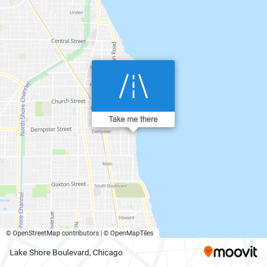 Lake Shore Boulevard map