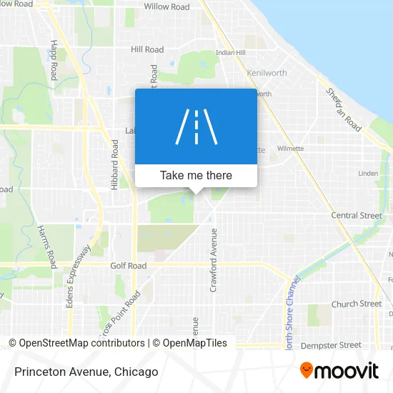 Princeton Avenue map