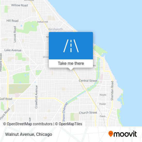 Mapa de Walnut Avenue